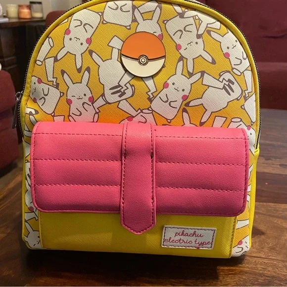 NWT Bioworld Pokémon Pikachu Backpack/Purse? Amazon.com: Bioworld Pokemon Pikachu Pokeball Tie Dye 17  main image 3